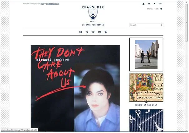 Rhapsodic Archive – E-Commerce di Vinili