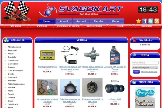 Svagokart – Vendita ricambi Go-Kart